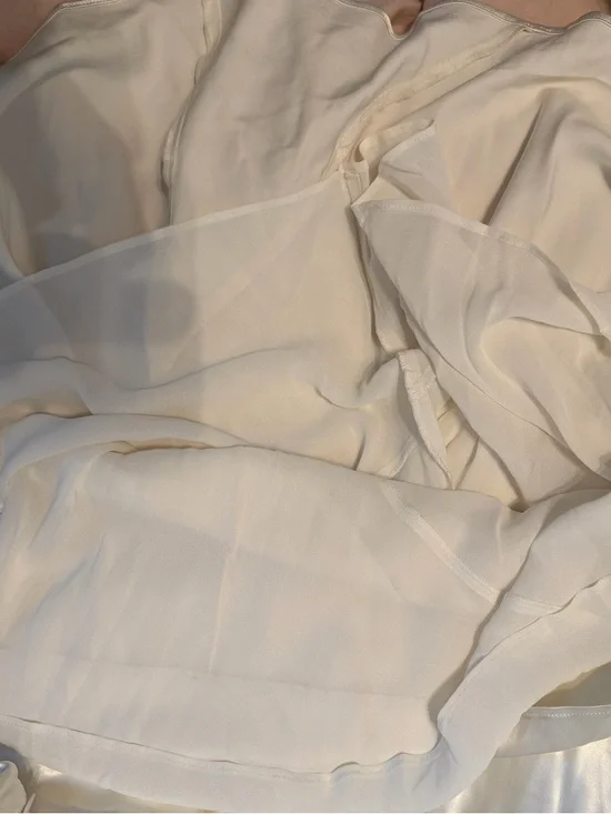 Reformation Ronda Silk Dress in Ivory Size 4, NWT, Never Worn - Picture 13 of 14